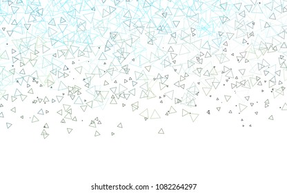 Light Blue, Yellow vector geometric simple minimalistic background, which consist of triangles on white background. Triangular pattern with gradient for your business design. 