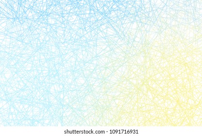 Light Blue, Yellow vector geometric simple minimalistic background, which consist of triangles on white background. Triangular pattern with gradient for your business design. 