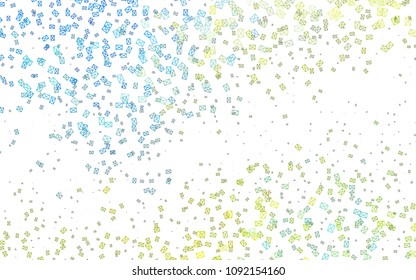 Light Blue, Yellow vector geometric simple minimalistic background, which consist of triangles on white background. Triangular pattern with gradient for your business design. 