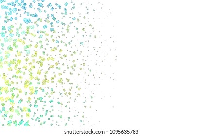 Light Blue, Yellow vector geometric simple minimalistic background, which consist of triangles on white background. Triangular pattern with gradient for your business design. 