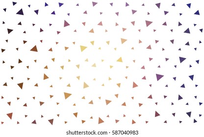 Light Blue, Yellow vector geometric simple minimalistic background, which consist of triangles on white background. Triangular pattern with gradient for your business design. 