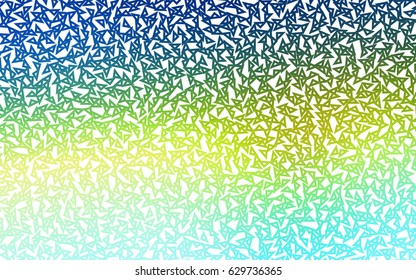 Light Blue, Yellow vector geometric simple minimalistic background, which consist of triangles on white background. Triangular pattern with gradient for your business design. 