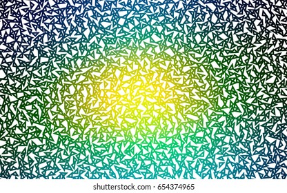 Light Blue, Yellow vector geometric simple minimalistic background, which consist of triangles on white background. Triangular pattern with gradient for your business design. 