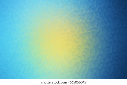 Light Blue, Yellow vector geometric simple minimalistic background, which consist of triangles on white background. Triangular pattern with gradient for your business design. 