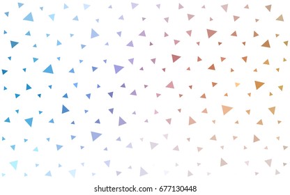 Light Blue, Yellow vector geometric simple minimalistic background, which consist of triangles on white background. Triangular pattern with gradient for your business design. 