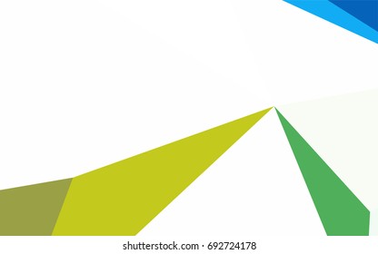 Light Blue, Yellow vector geometric simple minimalistic background, which consist of triangles on white background. Triangular pattern with gradient for your business design. 