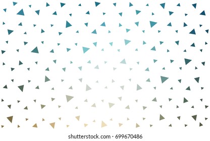 Light Blue, Yellow vector geometric simple minimalistic background, which consist of triangles on white background. Triangular pattern with gradient for your business design. 