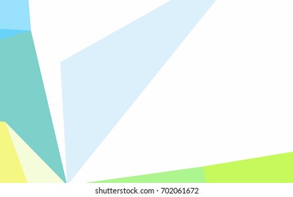 Light Blue, Yellow vector geometric simple minimalistic background, which consist of triangles on white background. Triangular pattern with gradient for your business design. 