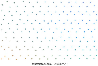 Light Blue, Yellow vector geometric simple minimalistic background, which consist of triangles on white background. Triangular pattern with gradient for your business design. 
