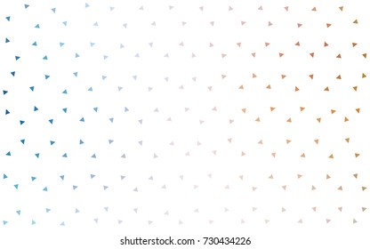Light Blue, Yellow vector geometric simple minimalistic background, which consist of triangles on white background. Triangular pattern with gradient for your business design. 