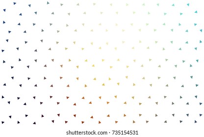 Light Blue, Yellow vector geometric simple minimalistic background, which consist of triangles on white background. Triangular pattern with gradient for your business design. 