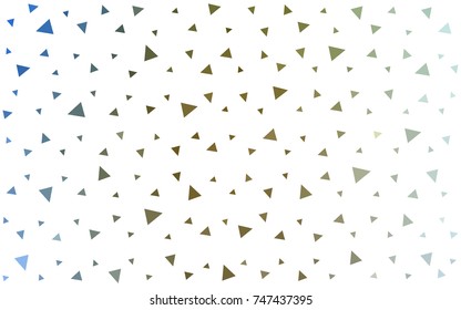 Light Blue, Yellow vector geometric simple minimalistic background, which consist of triangles on white background. Triangular pattern with gradient for your business design. 