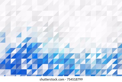 Light Blue, Yellow vector geometric simple minimalistic background, which consist of triangles on white background. Triangular pattern with gradient for your business design. 