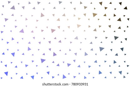 Light Blue, Yellow vector geometric simple minimalistic background, which consist of triangles on white background. Triangular pattern with gradient for your business design. 