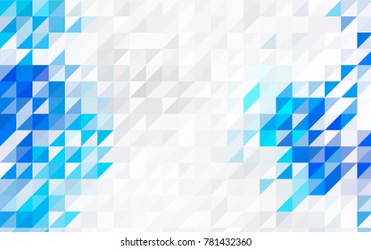 Light Blue, Yellow vector geometric simple minimalistic background, which consist of triangles on white background. Triangular pattern with gradient for your business design. 