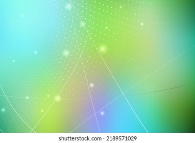 Azul claro, vector amarillo Glitter ilustración abstracta con gotas borrosas de lluvia. Ilustración abstracta con burbujas de colores al estilo natural. Diseño moderno para una tarjeta de visita.
