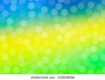 Light Blue, Yellow vector glossy abstract background. Colorful illustration in blurry style with gradient. Brand new design for your business.