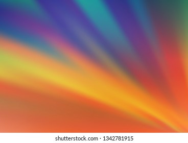 Light Blue, Yellow vector glossy bokeh pattern. A vague abstract illustration with gradient. The background for your creative designs.