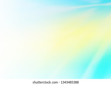 Light Blue, Yellow vector glossy abstract template. Shining colorful illustration in a Brand new style. The best blurred design for your business.