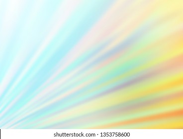 Light Blue, Yellow vector glossy abstract background. A vague abstract illustration with gradient. The template can be used for your brand book.