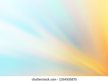 Light Blue, Yellow vector glossy bokeh pattern. An elegant bright illustration with gradient. Brand new style for your business design.