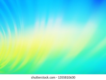 Light Blue, Yellow vector glossy abstract template. An elegant bright illustration with gradient. A new texture for your design.