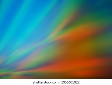 Light Blue, Yellow vector glossy bokeh pattern. Colorful abstract illustration with gradient. The background for your creative designs.