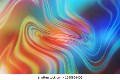 Light Blue, Yellow vector glossy abstract layout. Creative illustration in halftone style with gradient. Elegant background for a brand book.