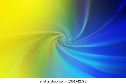 Light Blue, Yellow vector glossy abstract layout. Colorful abstract illustration with gradient. Elegant background for a brand book.
