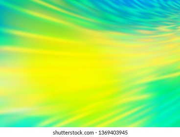 Light Blue, Yellow vector glossy bokeh pattern. Shining colorful illustration in a Brand new style. A new texture for your design.