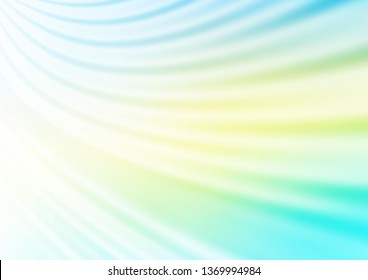 Light Blue, Yellow vector glossy bokeh pattern. Colorful illustration in blurry style with gradient. The template can be used for your brand book.