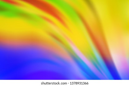Light Blue, Yellow vector glossy abstract layout. Shining colored illustration in smart style. Background for a cell phone.