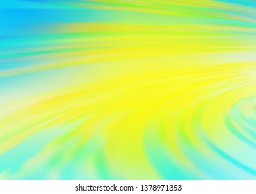 Light Blue, Yellow vector glossy bokeh pattern. Colorful illustration in abstract style with gradient. The template can be used for your brand book.