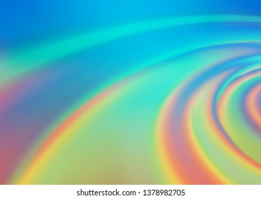 Light Blue, Yellow vector glossy bokeh pattern. Glitter abstract illustration with an elegant design. The best blurred design for your business.