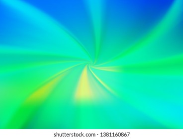 Light Blue, Yellow vector glossy bokeh pattern. Colorful illustration in abstract style with gradient. The best blurred design for your business.