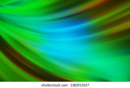 Light Blue, Yellow vector glossy abstract layout. Glitter abstract illustration with gradient design. New design for your business.