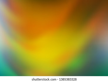 Light Blue, Yellow vector glossy abstract background. Colorful abstract illustration with gradient. Brand new design for your business.