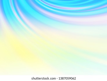 Light Blue, Yellow vector glossy bokeh pattern. Glitter abstract illustration with an elegant design. The elegant pattern for brand book.