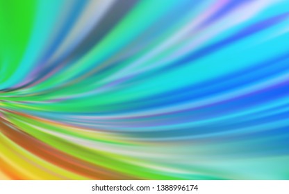 Light Blue, Yellow vector glossy abstract layout. Colorful abstract illustration with gradient. New style design for your brand book.
