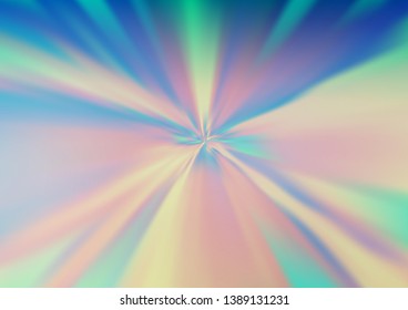 Light Blue, Yellow vector glossy abstract background. Glitter abstract illustration with an elegant design. A completely new template for your design.