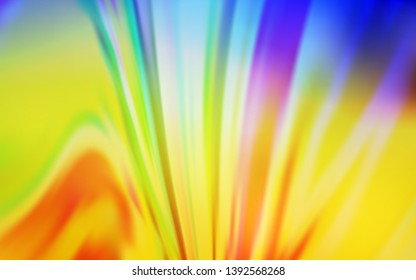 Light Blue, Yellow vector glossy abstract layout. A completely new colored illustration in blur style. Smart design for your work.