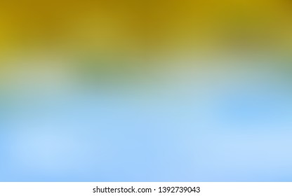 Light Blue, Yellow vector glossy abstract background. A completely new colored illustration in blur style. New style for your business design.