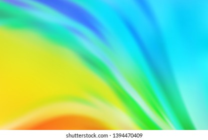 Light Blue, Yellow vector glossy abstract backdrop. A completely new colored illustration in blur style. Elegant background for a brand book.