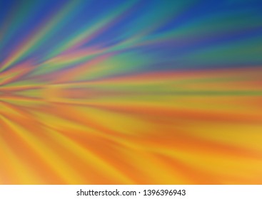 Light Blue, Yellow vector glossy abstract template. Colorful abstract illustration with gradient. A completely new design for your business.