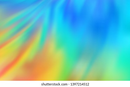 Light Blue, Yellow vector glossy abstract layout. Colorful abstract illustration with gradient. New way of your design.