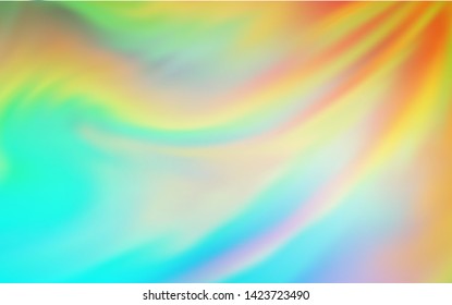 Light Blue, Yellow vector glossy abstract layout. Colorful illustration in abstract style with gradient. New style design for your brand book.