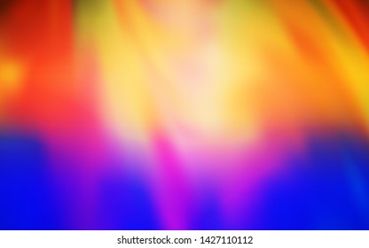 Light Blue, Yellow vector glossy abstract backdrop. A completely new colored illustration in blur style. Blurred design for your web site.