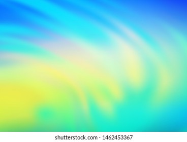 Light Blue, Yellow vector glossy bokeh pattern. A completely new color illustration in a bokeh style. The background for your creative designs.