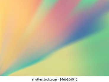 Light Blue, Yellow vector glossy abstract background. Colorful illustration in abstract style with gradient. A completely new design for your business.