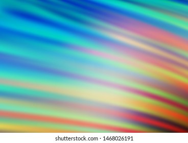 Light Blue, Yellow vector glossy abstract template. Colorful illustration in blurry style with gradient. A new texture for your design.